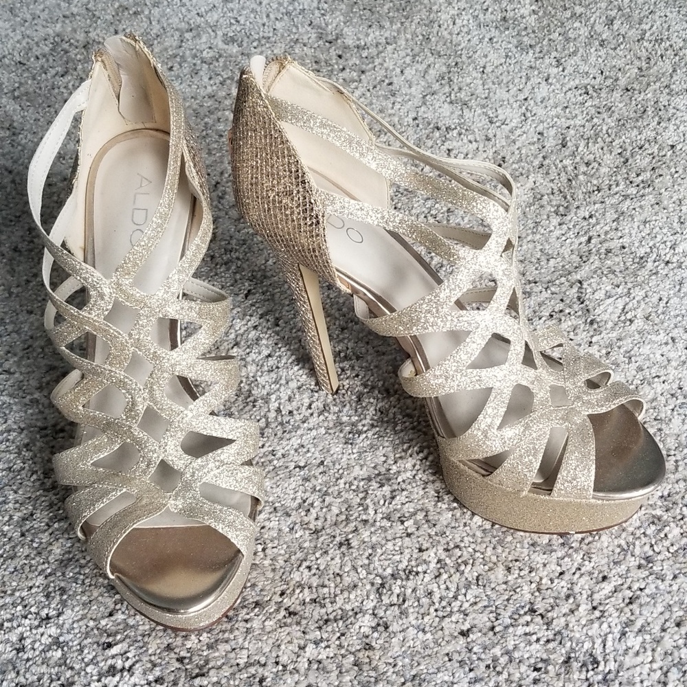 Aldo Gold fancy Heels